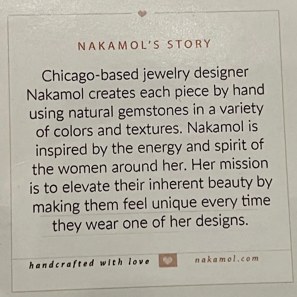 New with tags! Nakamol Handmade Twist Chain Necklace with Pearls